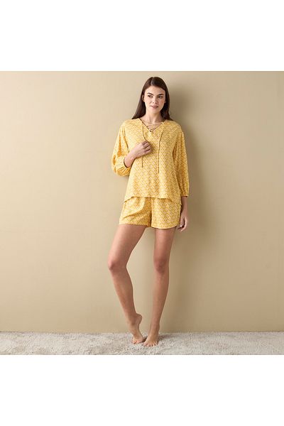 FAV All-Over Print Top and Shorts Set
