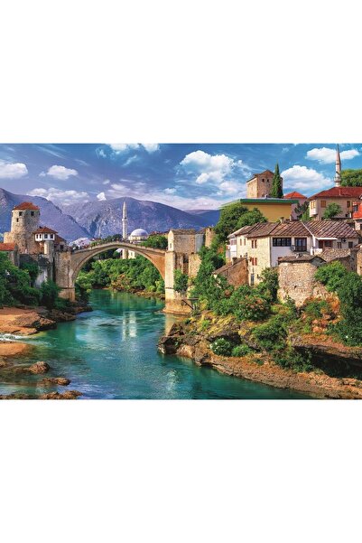 Genel Markalar Puzzle Old Bridge In Mostar, Bosnia And Herzerg 500 Parça