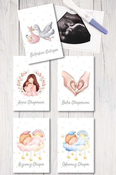 Metranya I'M Becoming a Parent Good News Card Pregnancy Photo Shoot Souvenir ...