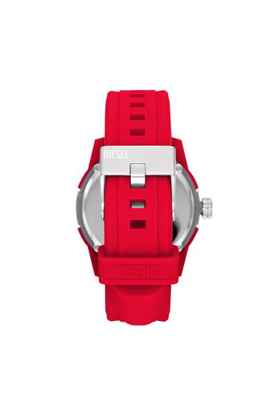 Diesel Men's Double Up Three-Hand, Red Nylon Watch, DZ1980