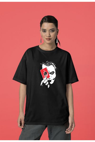 Frisson Joker Printed Oversize Cotton T-shirt