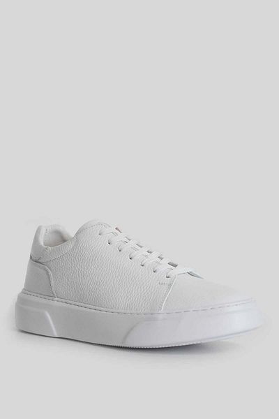 Lufian 111230187   Tommy Casual Δερμάτινα Ανδρικά Sneaker Παπούτσια Λευκά
