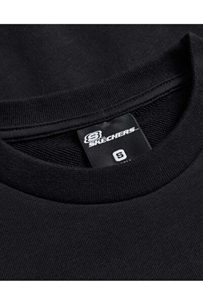 SKECHERS M Essential Crew Neck S242113 Φούτερ Ανδρικό Φούτερ ΜΑΥΡΟ