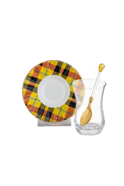 Dania Turkish Glass Tea Set 18 Piece