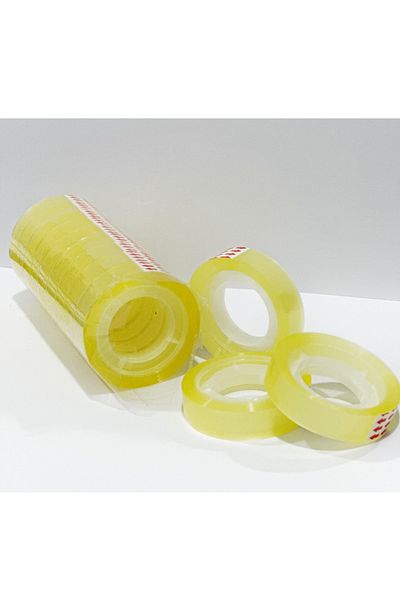 Generic شريط شفاف عالي الجودة 20 ياردة 12 قطعة