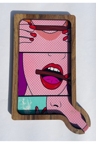 Chase Womm ahşap tütün tepsi