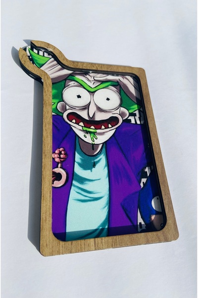 Chase Joker Rick Ahşap Tütün Tepsi