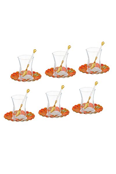 Dania Turkish Glass Tea Set 18 Piece
