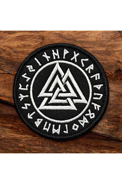 Ex Patch Viking Sembolü Valhalla Patch Nakış Arma 8 Cm