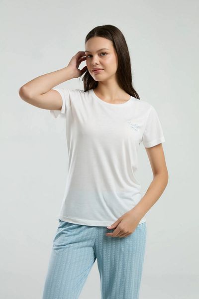 Pierre Cardin Women &Apos; S Sleepwear Set with Viscose Blend, Round Neck, Short Sleeve, Pockets