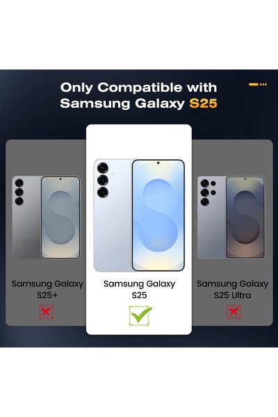 Evax 3-Pack Samsung S25 Compatible Tempered Hd+ Glass Screen Protector (3-Pack)