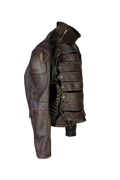 NYC GİYİM TEKSTİL Prof Model Renaissance Time Biker Snap Closure Coat Genuine Sheepskin