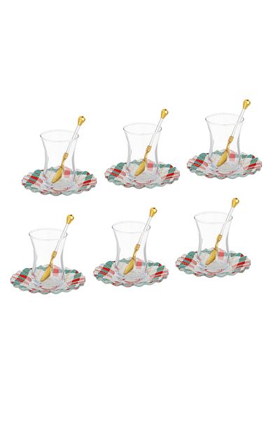 Dania Turkish Glass Tea Set 18 Piece