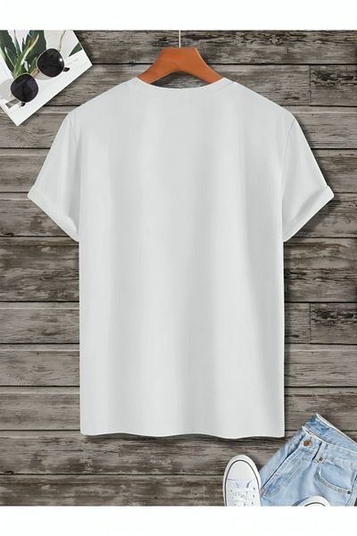 Guillermo Oversize White Metalica Logo Printed T-shirt