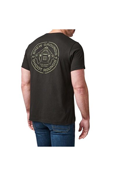5.11 Tactical 5.11 BREW GROUND SS TEE KISA KOL SIYAH T-SHIRT