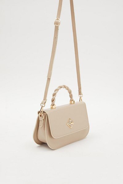 Levidor Mink Patent Leather Twist Pattern Hand Bag