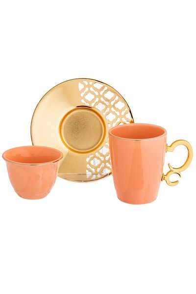 Dania Porcelain Tea And Coffee Set Of 18 Pcs