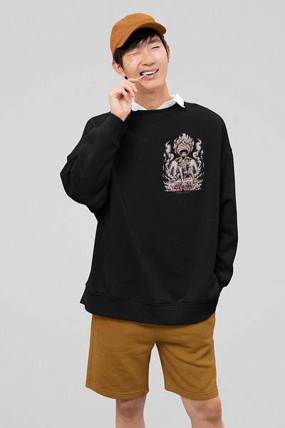 SEVBANO Monkey D. Luffy Gear 5 Printed Unisex Oversize Anime Sweatshirt