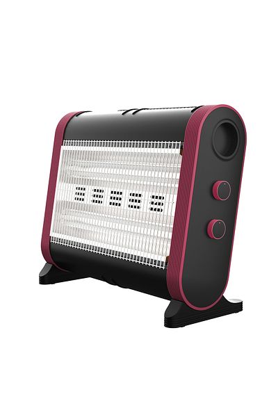 Koolen ELECTRIC HEATER TWO TUBES 1600W BLACK AND ROSE