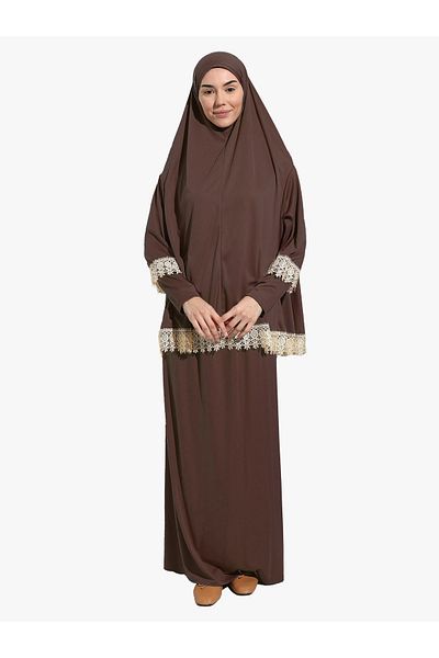 DAKKA KADİMA Lace Prayer Dress - Ii.Piece Brown