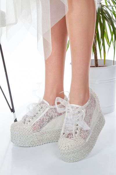 Ayakkabı Tutkusu Stilo ® Wedding Wedding Engagement Hidden Heels Stone Pearl High Heel Designer Shoes