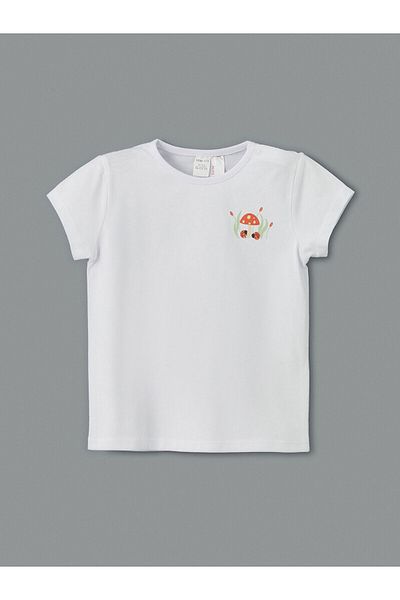 LC Waikiki Crew Neck Printed Baby Girl T-Shirt and Shorts Pack of 2