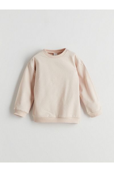 LC Waikiki Crew Neck Baby Girl Sweatshirt and Pants Set of 2