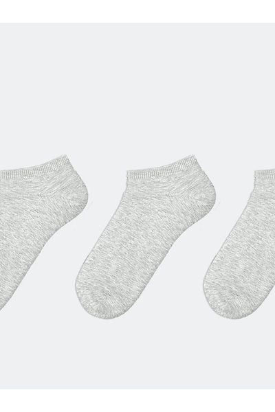 LC Waikiki New Season Women's Flat Booties Socks 3-Piece - S5J359Z8