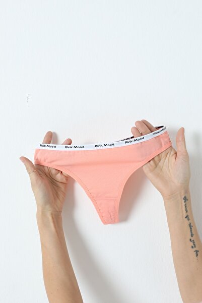 pink mood Beli Bant Lastik Pamuklu Sexy Tanga 7' Li Paket