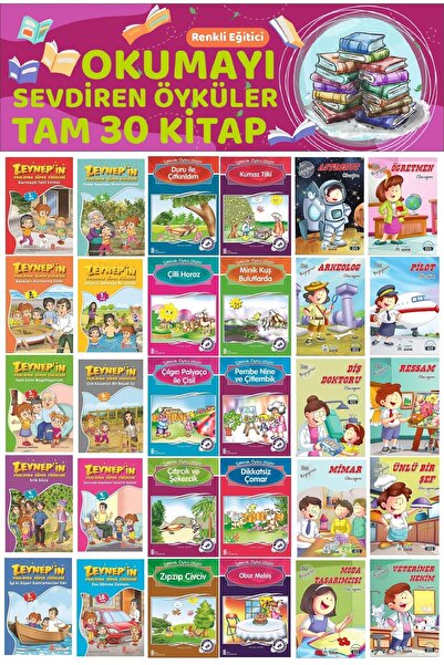 Ata Yayıncılık 2.Sınıflar İçin Renkli Eğitici Okumayı Sevdiren Hikayeler (30 ...