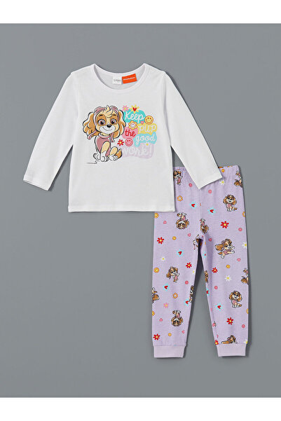 LC Waikiki طقم بيجامة بناتي مطبوع عليه شعار باو باترول من Özmarka للموسم الجديد