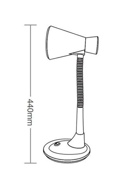 Ecuy Büyük Boy Akrobatik Masa Lambası - Kitap Okuma, Ders Çalışma Ve Gece Lambası, Max 10w Ampül