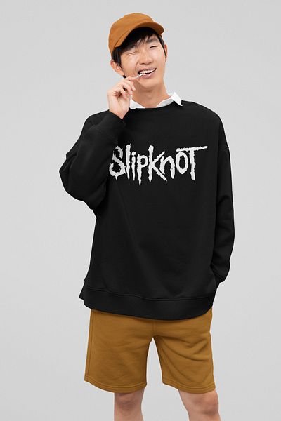 SEVBANO Slipknot Music Band Printed Unisex Oversize Sweatshirt