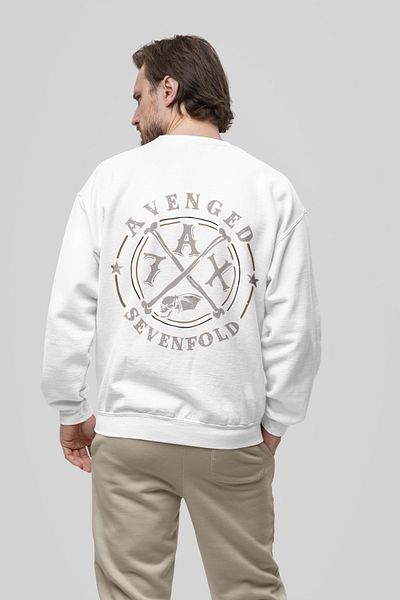 SEVBANO Avenged Sevenfold Printed Unisex Oversize Rock Metal Music Band Sweatshirt