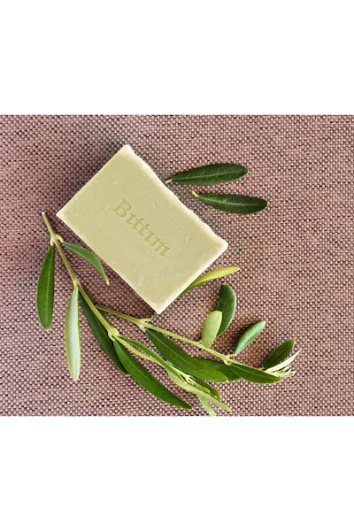 HACI ABDULLAH ZEYTİNYAĞLI DOĞAL SABUNLAR Olive Oil Bıttım Soap - 125Gr - (1 Piece)