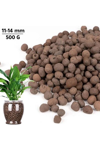 Generic كرات سيراميك لزراعة النباتات المائية 500 جرام 11-14 مم