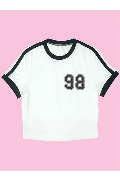 DEEFWEAR Stillex 98 εμπριμέ ριγέ Λεπτομερές φορμάκι μπλούζας