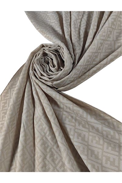 mim eşarp Σάλι Işıl Silk Cotton Jacquard F με σχέδιο 75x190 cm