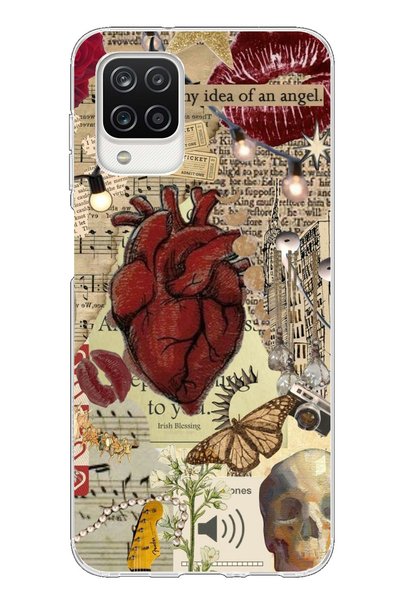 TechTree Galaxy A12 / M12 Compatible Vampire Diaries Vintage Transparent Sili...