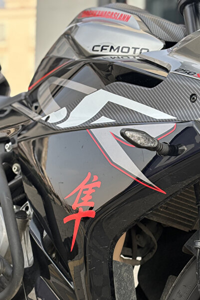 Banxtre Motor ve Kask için Kırmızı Renk Hayabusa Sticker Etiket (1 Adet)
