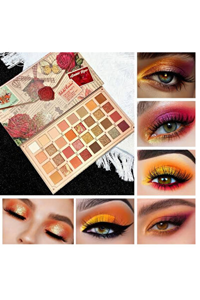 MİNGODAN 32 Renkli Far Paleti - Işıltılı & Mat Göz Farı Aynalı Göz Farı Palet...