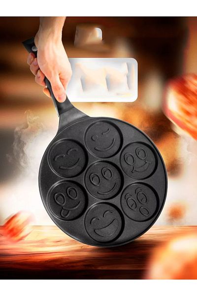 Transformacion Granite Cast Pan Pancake Pan Emoji 721391