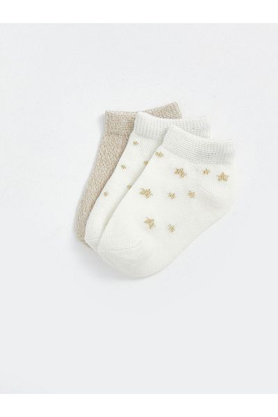 LC Waikiki New Season Nakisli Baby Girl Booties Socks 3-Piece - S58633Z1
