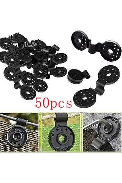 Choice 8*10mm 50pcs 50Pcs Shade Cloth Clips Shade Fabric Clamps Grommets For Net Mesh Cover Sunblock Fabric