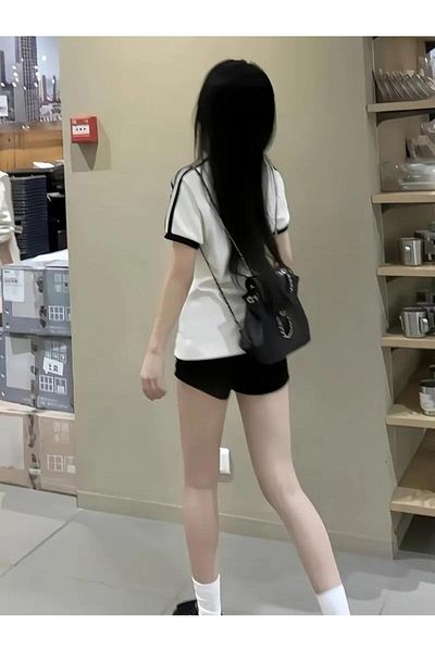 DESTİNE Loots Γυναικεία εμπριμέ ριγέ μπλούζα Body Crop