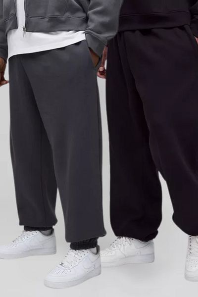 vladivosto Plus Size Sweatpants Loose Fit Oversize Elastic Leg Baggy Sweatpants