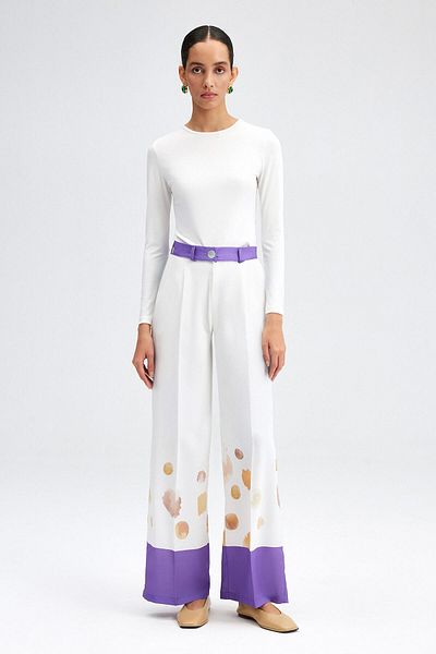 Touché Privé PLEATED PATTERNED PANT