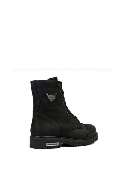 Hammer Jack Μαύρες Dock Step Unisex Γνήσιες Δερμάτινες Μπότες