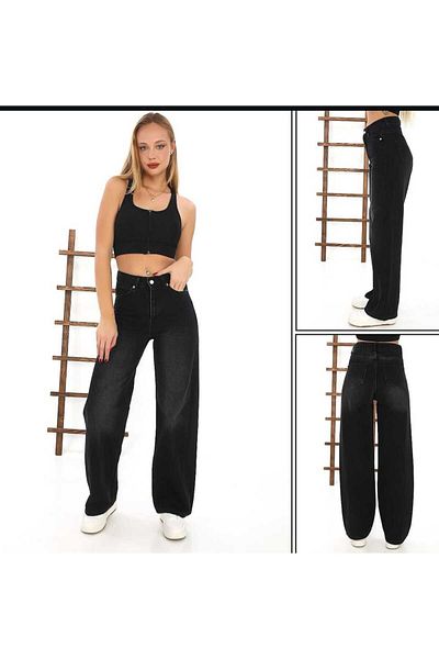 DENİKK Yudoowear, μαύρο τζιν παντελόνι από τζιν λύκρα.