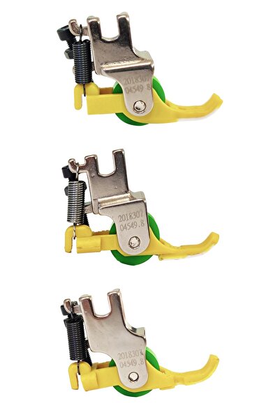 hodbehod Sanayi Düz Makina Tekerlekli Teflon Fermuar Ayak 3lü Set